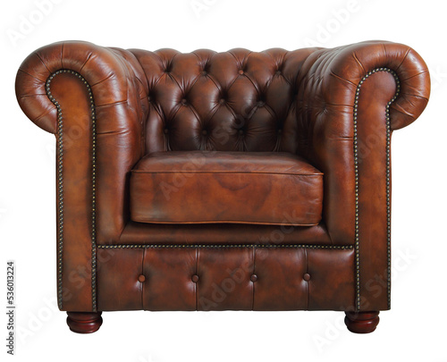 Classic leather armchair