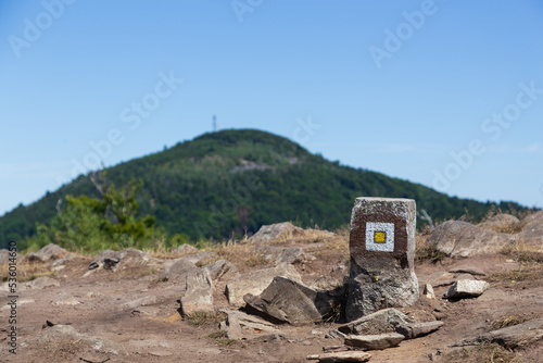 View from maly stozec in czech republic photo