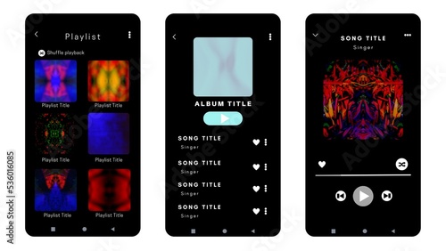 Display application charts for the most popular songs. Music playlist Template with white background	