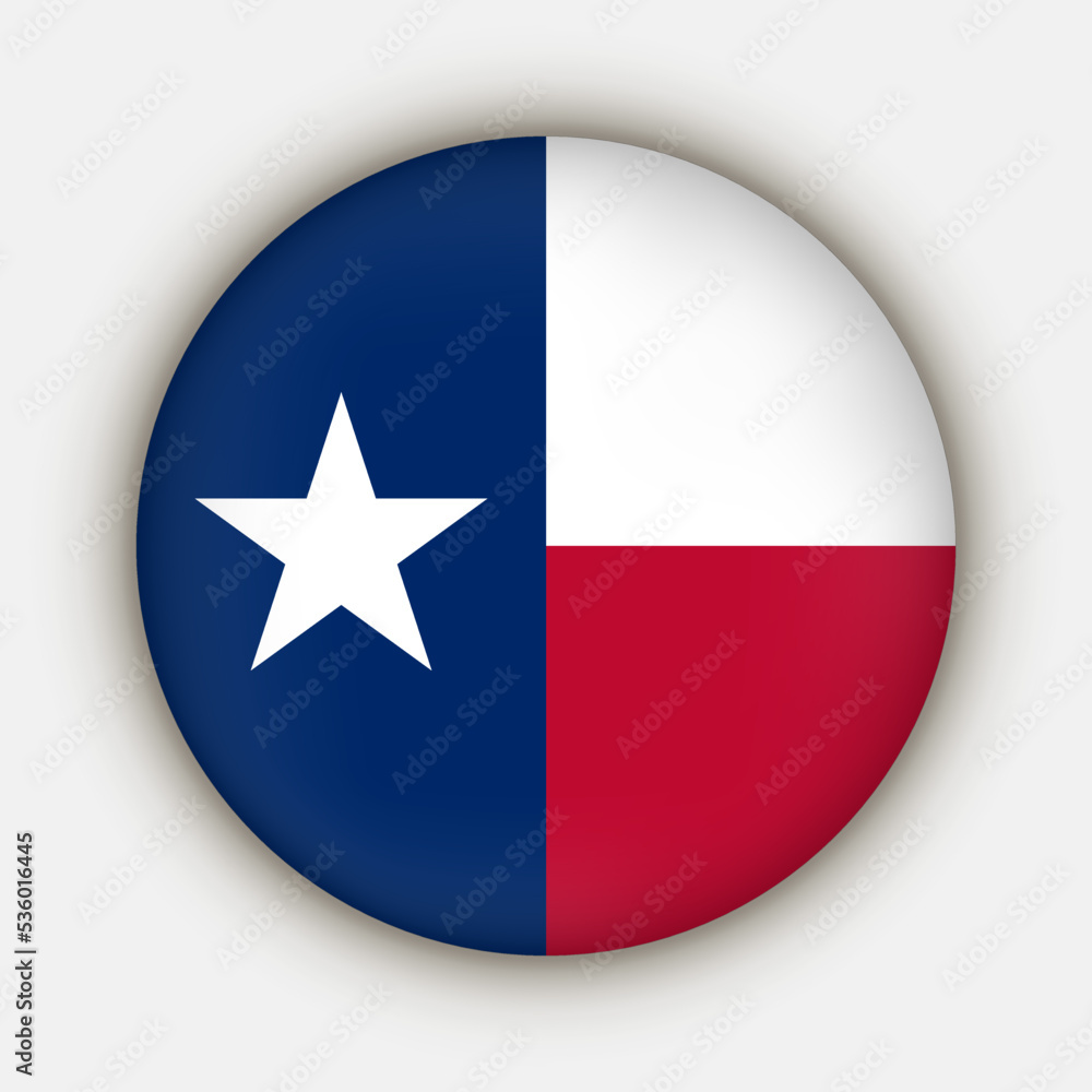 Texas state flag. Vector illustration. Texas state flag. Vector illustration.