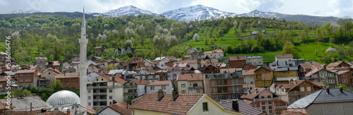 View at the village of Mushnikove on Kosovo photo
