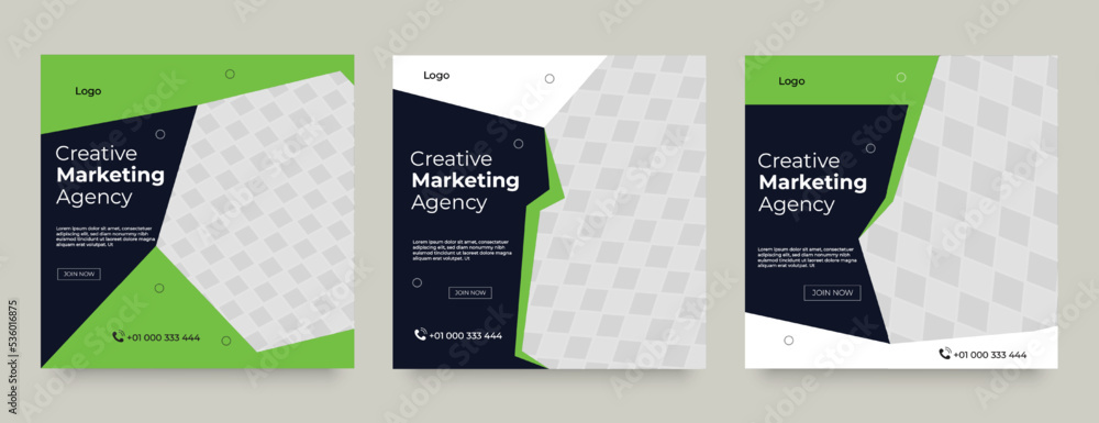 Digital business marketing banner for social media post template Digital business marketing banner for social media post template