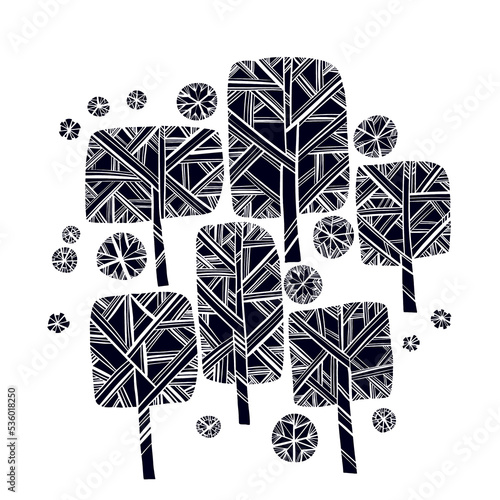 Monochrome Decorative Winte...