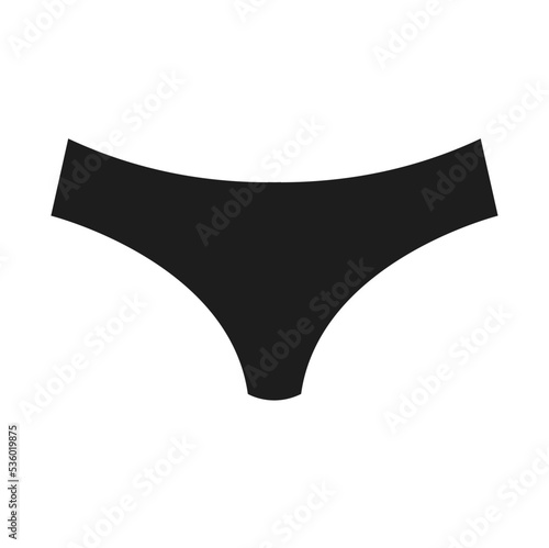 Woman panties element in flat simple style on white background.eps