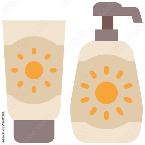 sunscreen flat icon