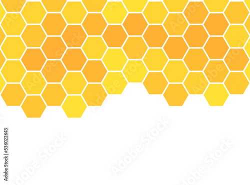 Yellow honeycomb border background.