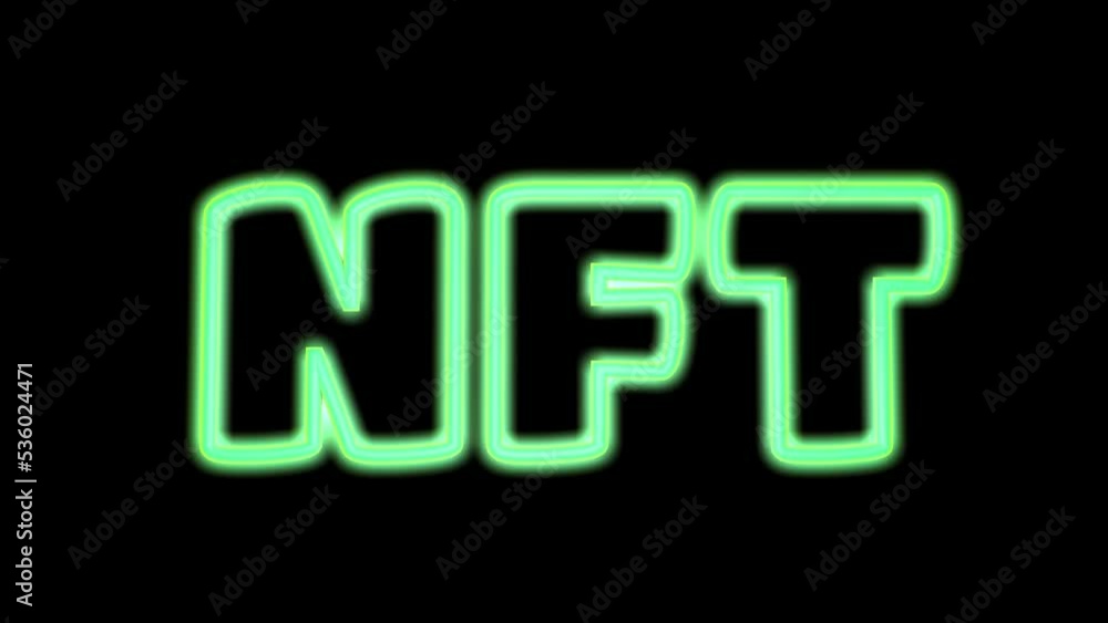 NFT crypto neon art sign, non fungible token of unique collectibles, blockchain and digital artwork selling technology concept symbol. Futuristic abstract 3d animation . NFT crypto neon art sign, non fungible token of unique collectibles, blockchain and digital artwork selling technology concept symbol. Futuristic abstract 3d animation .