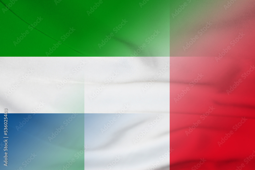 Sierra Leone and Italy government flag international relations ITA SLE