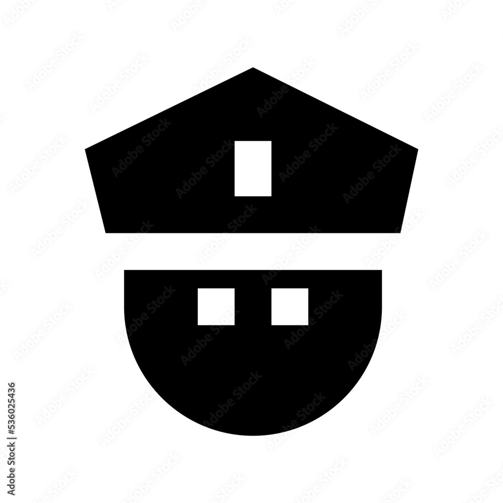 Police Avatar Vector Icon Police Avatar Vector Icon