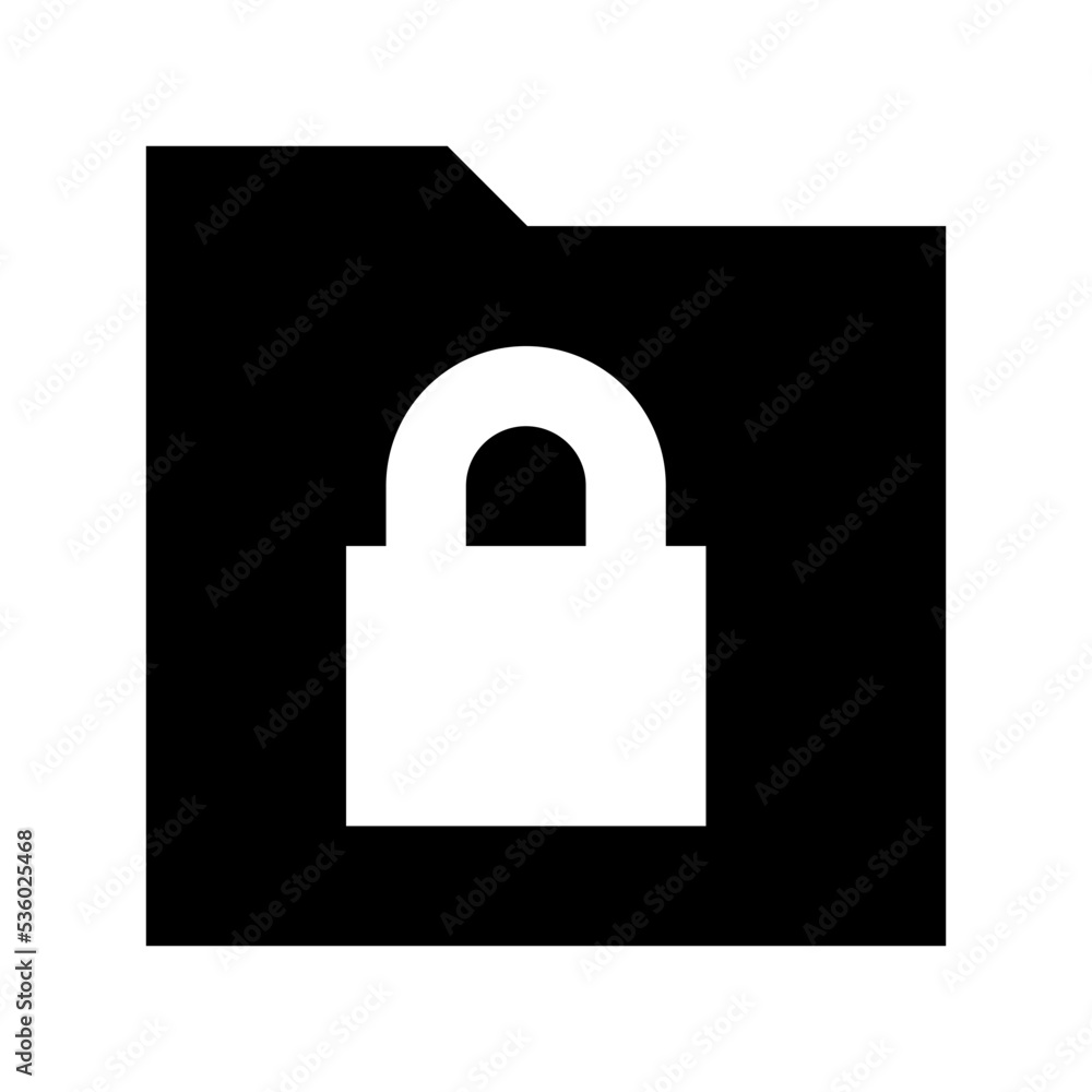 Locked Folder Vector Icon Locked Folder Vector Icon