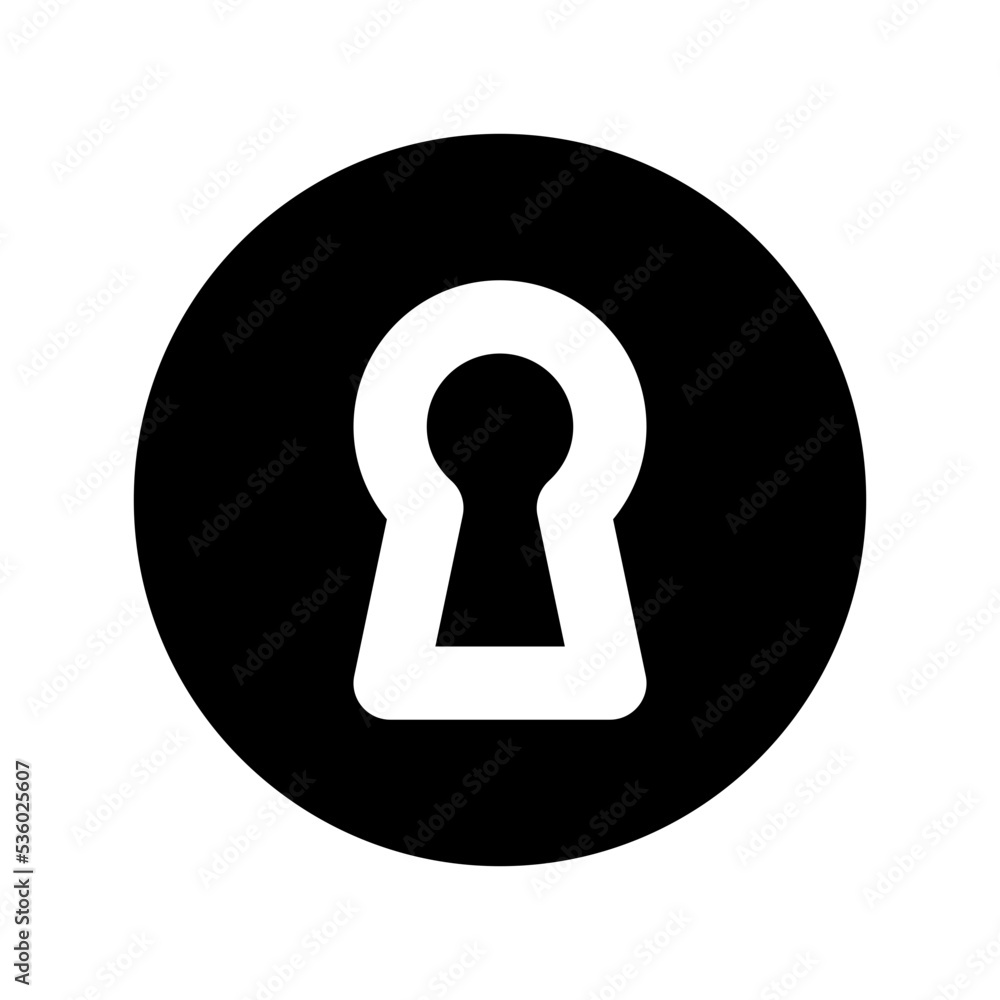 Key Slot Vector Icon Key Slot Vector Icon