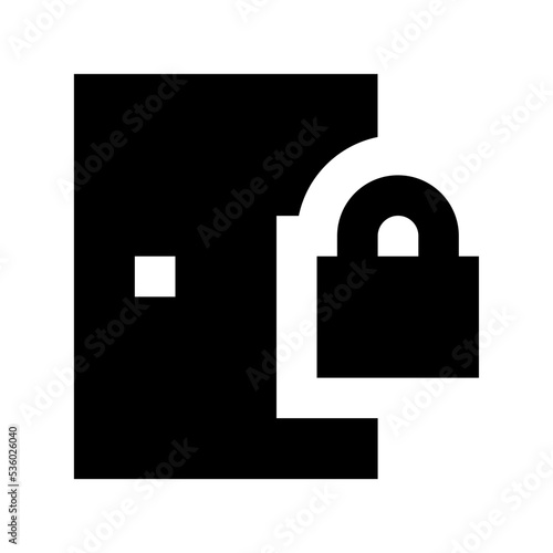 Door Lock Vector Icon