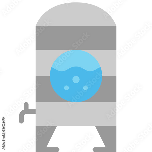 water tank flat icon