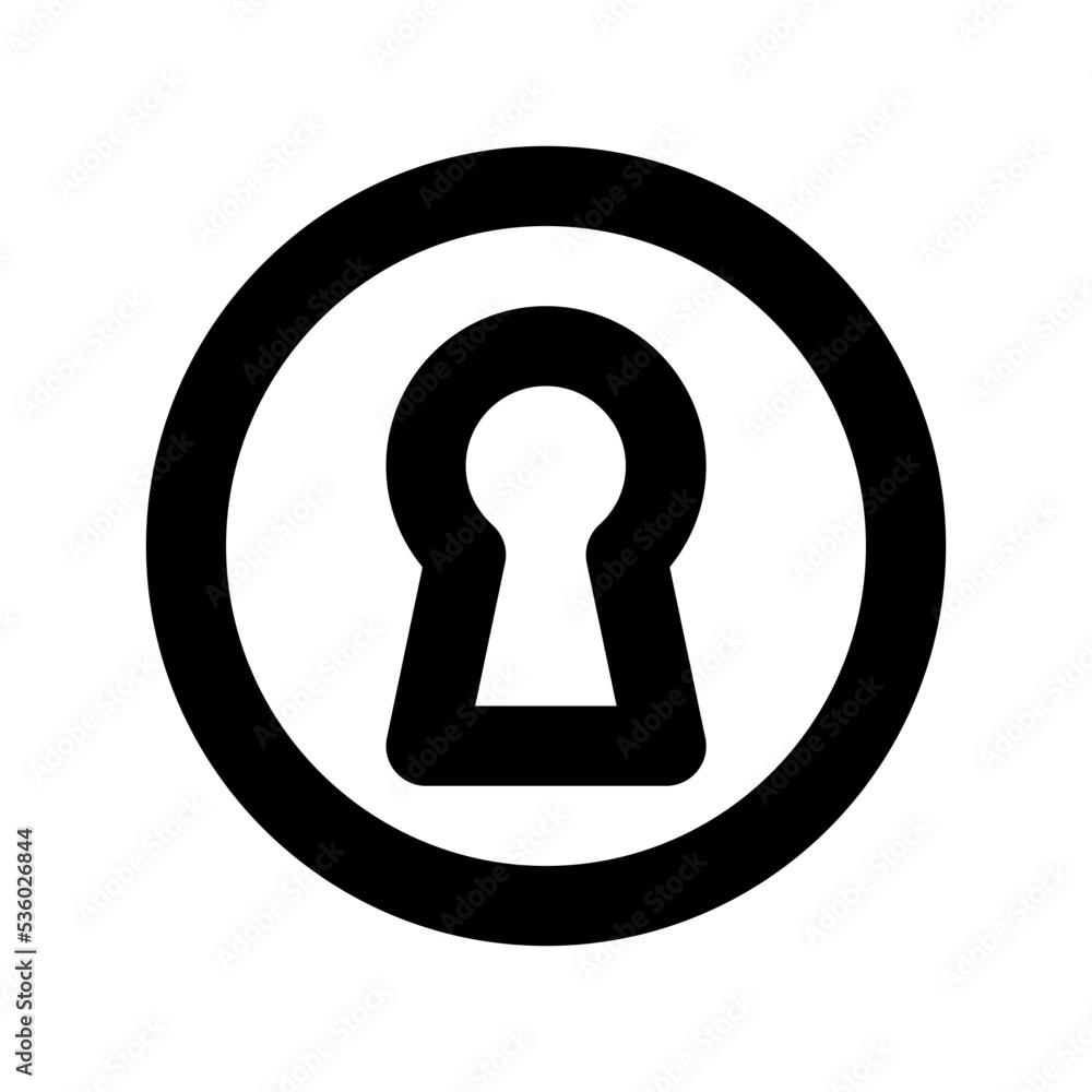 Key Slot Vector Icon Key Slot Vector Icon