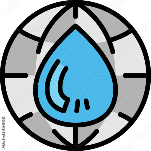water resource filled outline icon