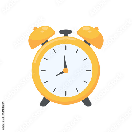 Loud alarm clock alerts wake up time and schedule.