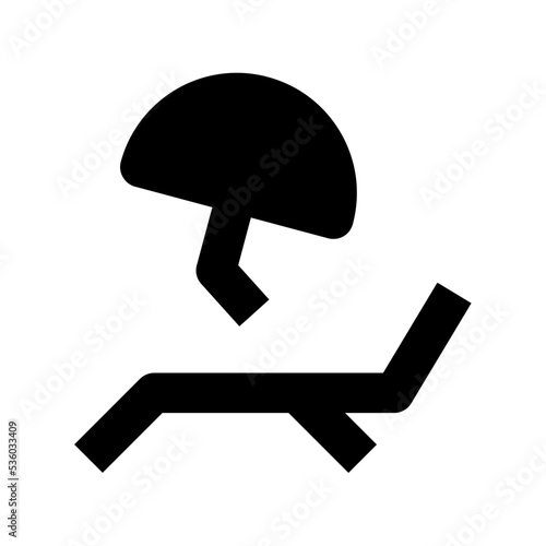 Sunbathe Vector Icon