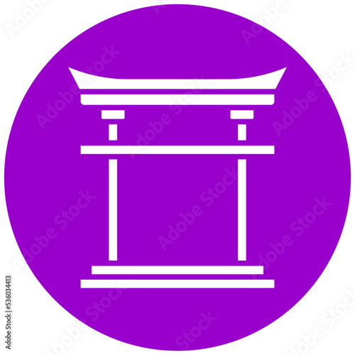 Torii Gate Icon Style
