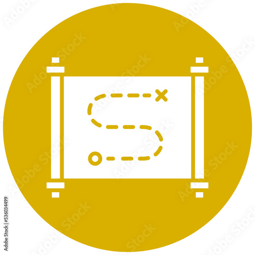 Treasure Map Icon Style