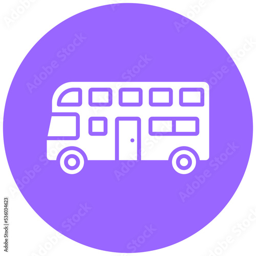 Double Decker Icon Style