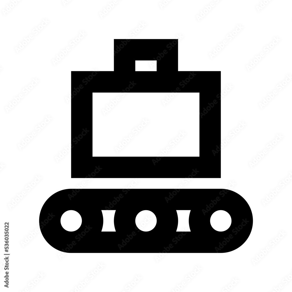 Conveyor Belt Vector Icon Conveyor Belt Vector Icon