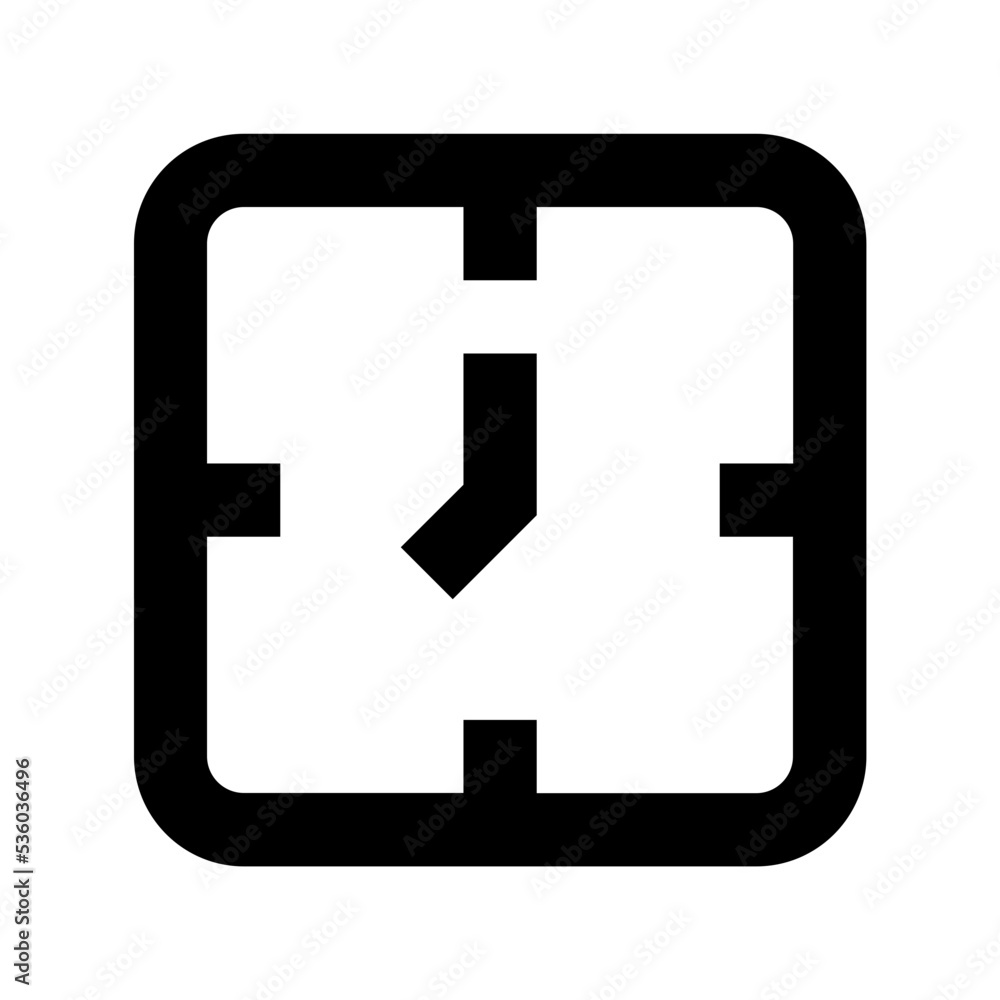 Fototapeta premium Clock Vector Icon