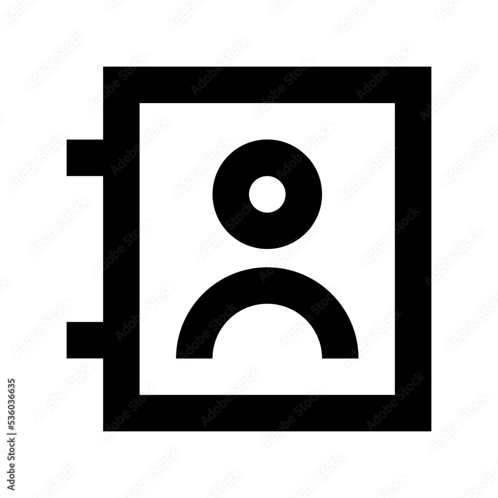 Contacts Diary Vector Icon