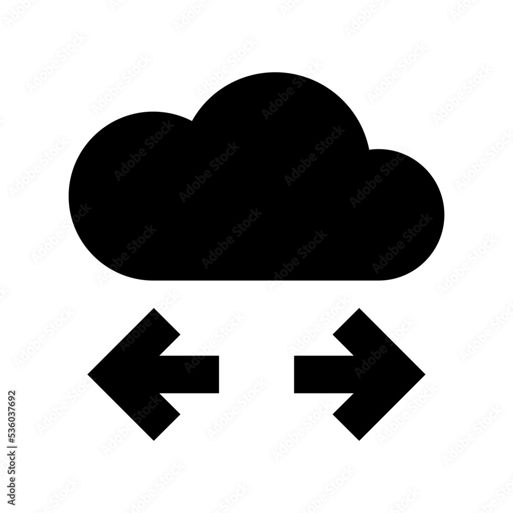 Cloud Sharing Vector Icon Cloud Sharing Vector Icon