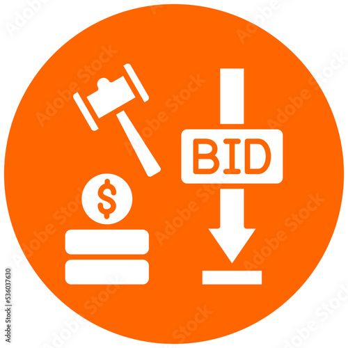 Minimum Bid Auction Icon Style