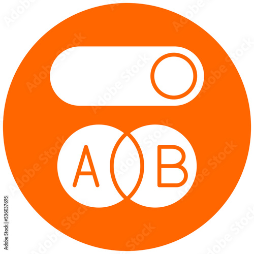 Canvas Print Boolean Icon Style
