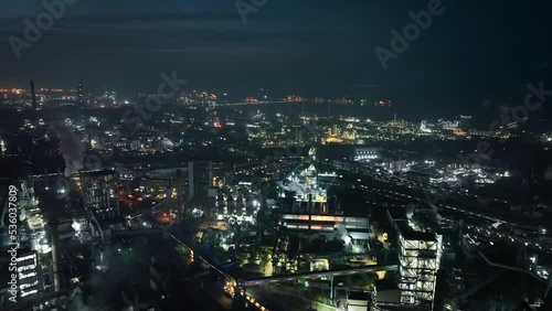 Wallpaper Mural aerial view of chemical plant Torontodigital.ca