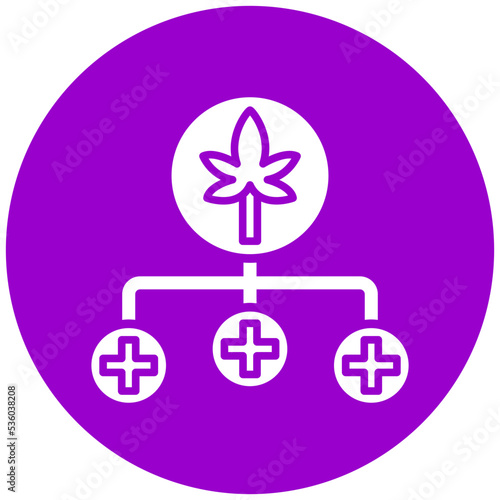 Cbd Benefits Icon Style