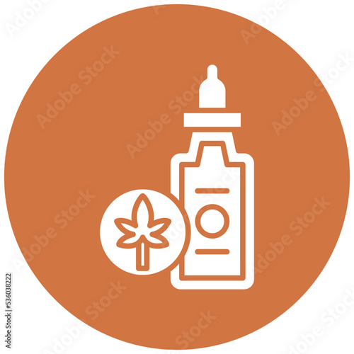 Cbd Oil Icon Style
