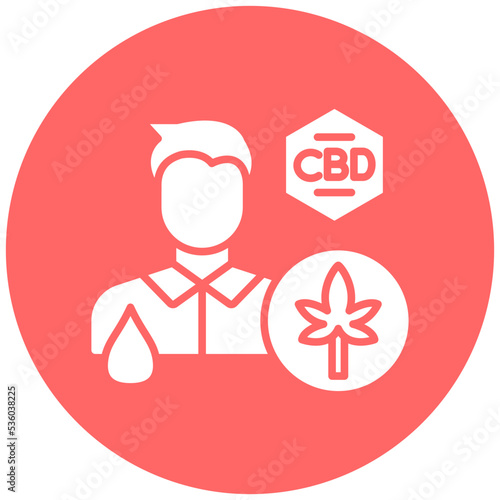 Cbd Oil Users Icon Style