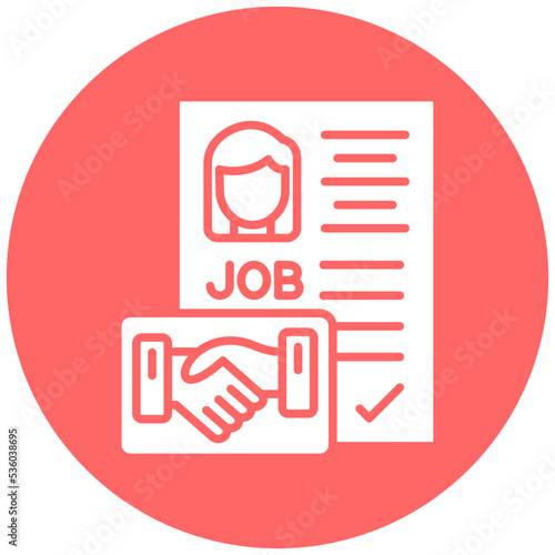 Employment Contract Icon Style