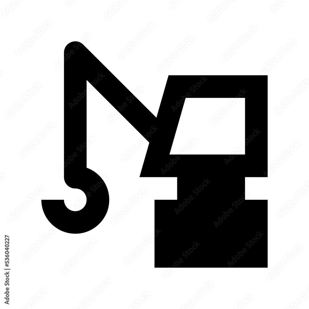 Forklift Truck Flat Vector Icon Forklift Truck Flat Vector Icon
