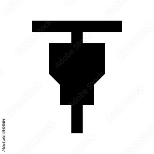 Gimlet Machine Flat Vector Icon 