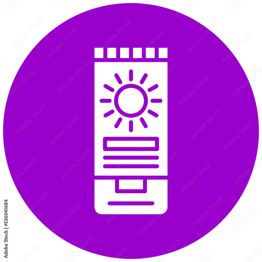 Sunscreen Icon Style Sunscreen Icon Style