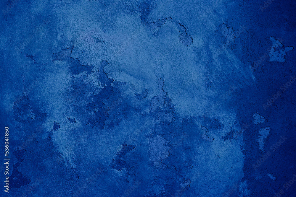 Blue texture with dry plaster strokes.