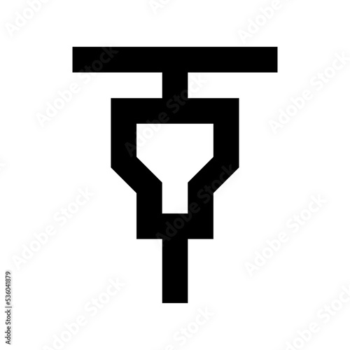 Gimlet Machine Flat Vector Icon 