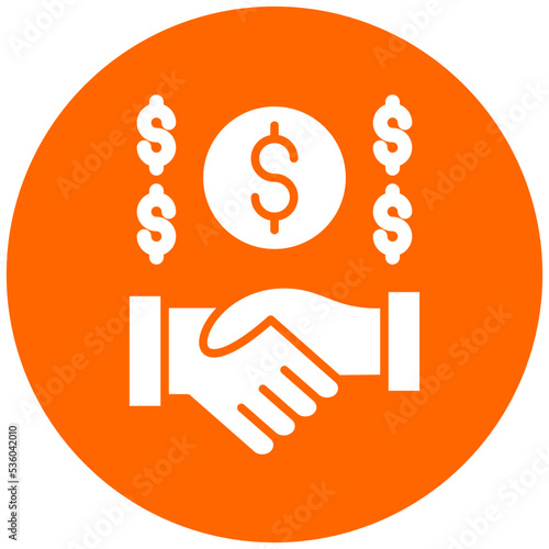 Financial Help Icon Style