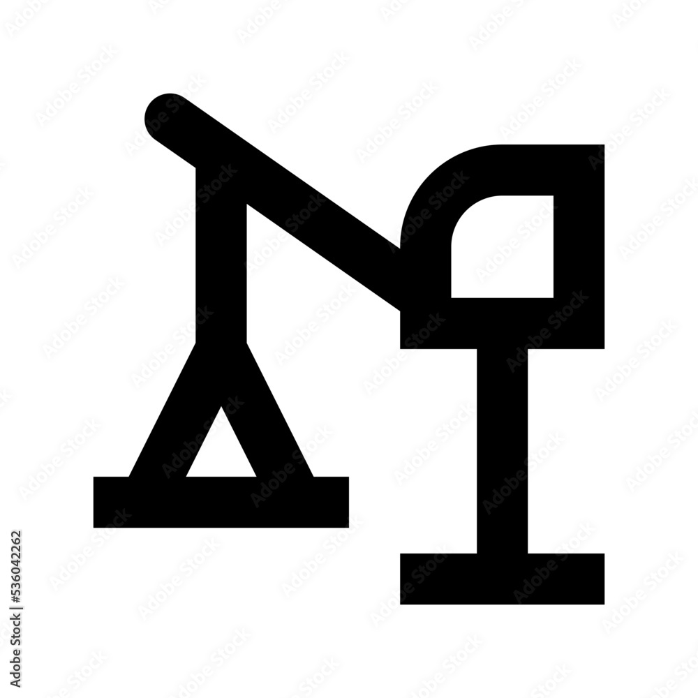 Construction Crane Flat Vector Icon Construction Crane Flat Vector Icon