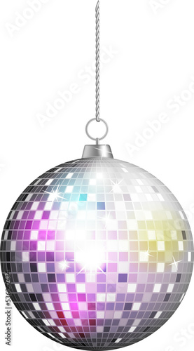 purple disco ball