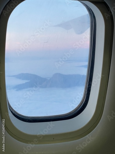 view from airplane window