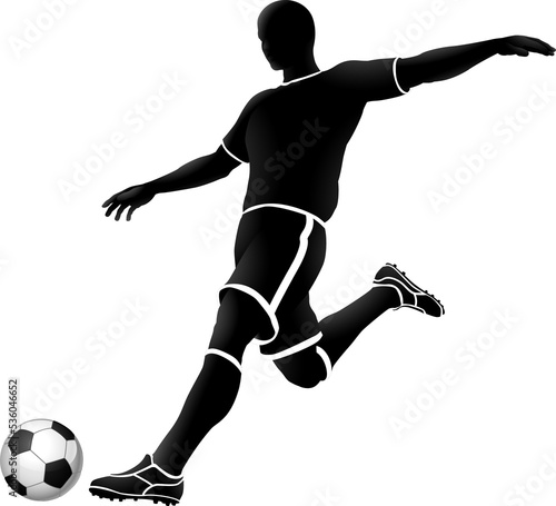 Football Soccer Player Sports Silhouette photo