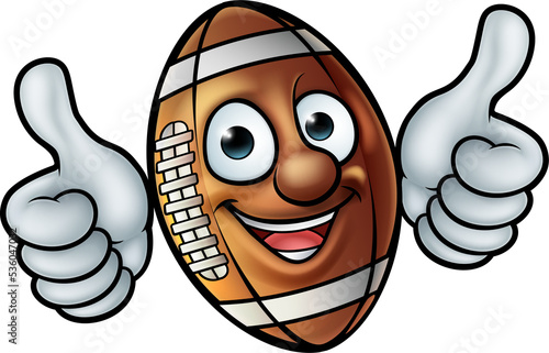 American Football Ball Mascot