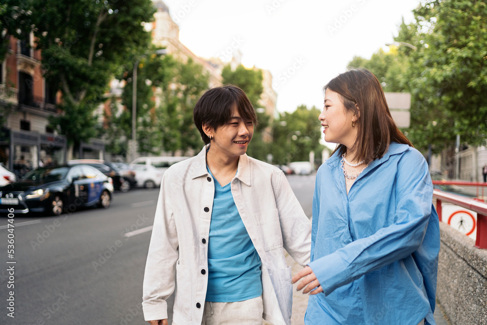Asian Couple Having Fun Asian Couple Having Fun