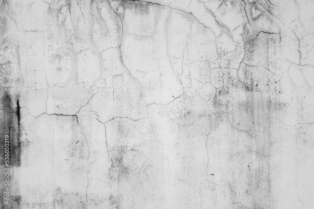 Old Concrete wall In black and white color, cement wall, broken wall, background texture