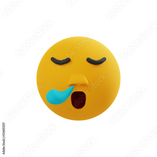  Sleepy Face 3d emoji