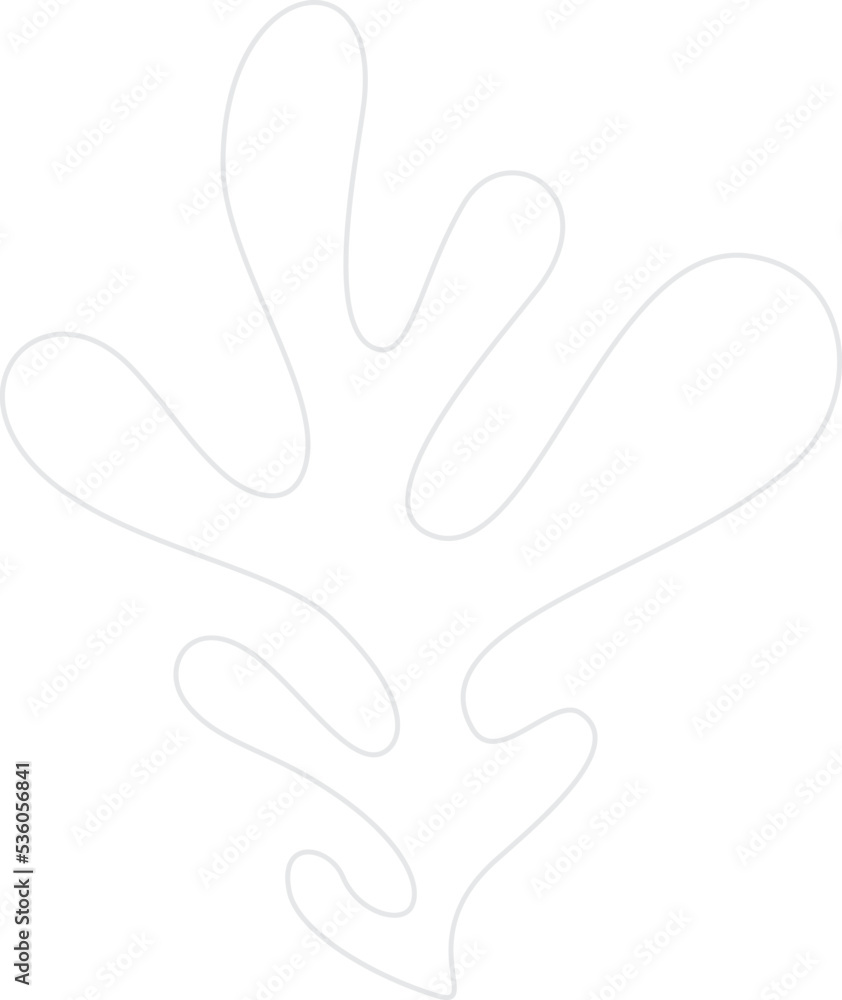 abstract organic plant shape abstract organic plant shape